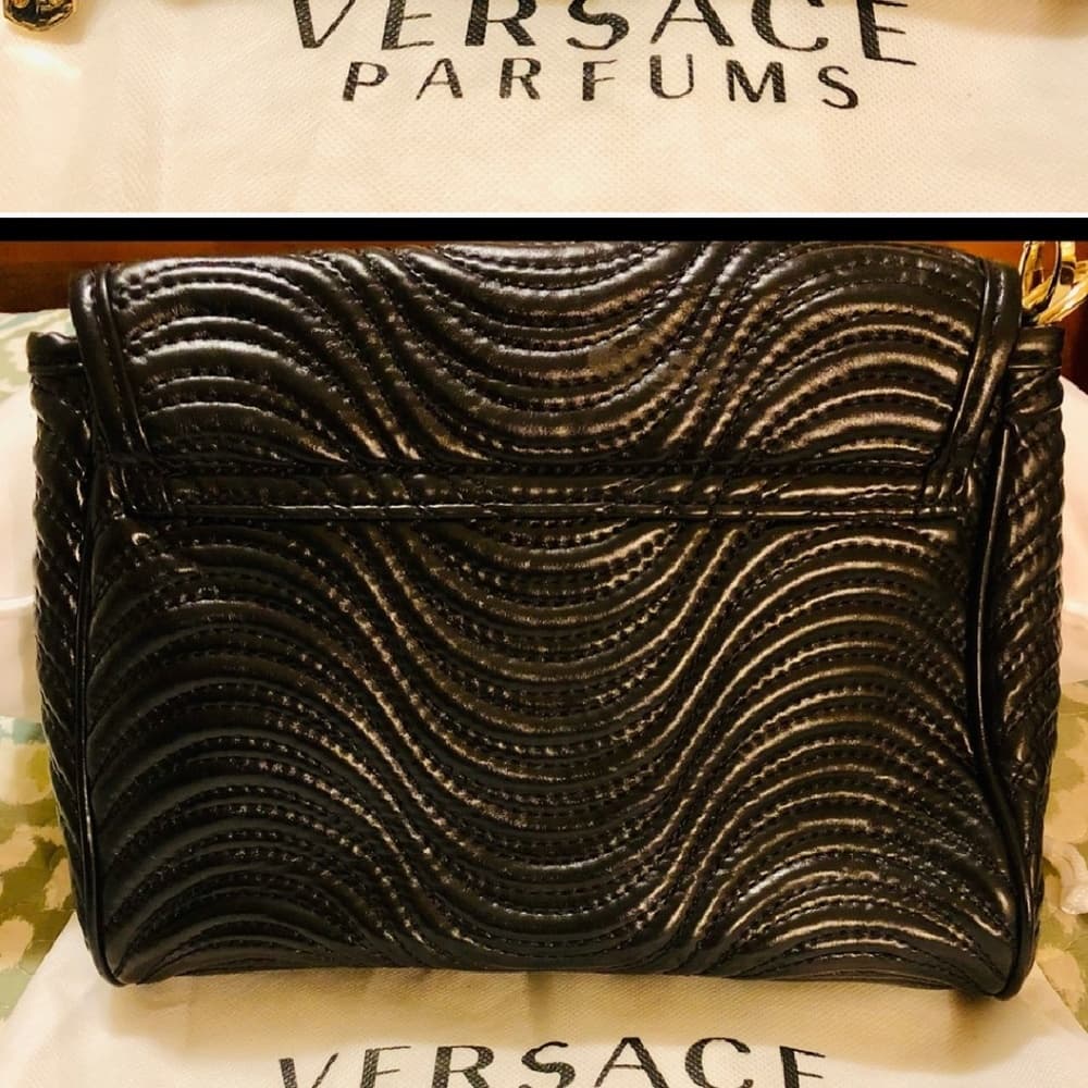 VERSACE Parfums Black Wristlet Bag Clutch Bag Ver - Thumbnail 6