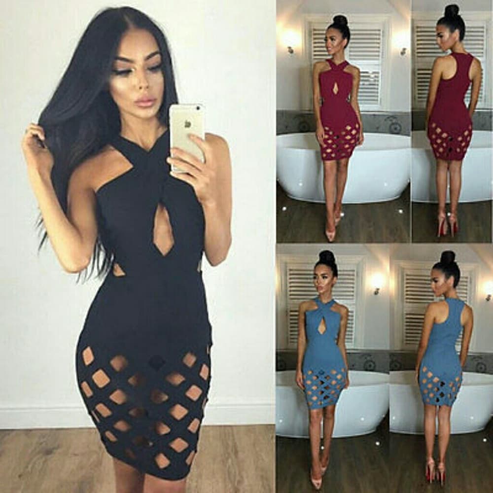 Beautiful Seeveless Cocktail Dress - Thumbnail 2