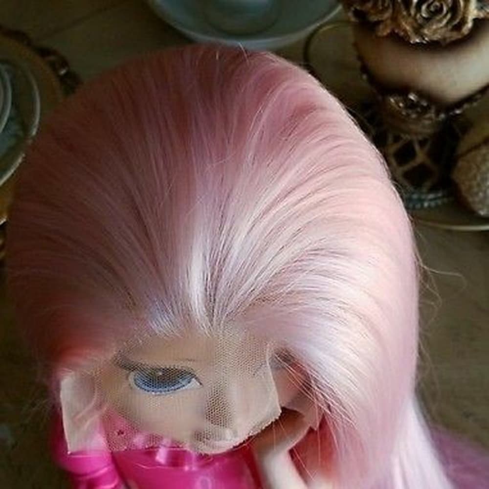 Pink Lace Front Wig - Thumbnail 5