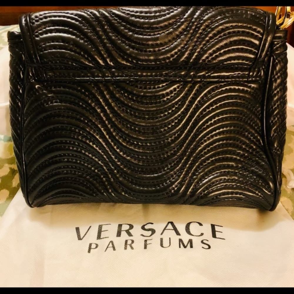 VERSACE Parfums Black Wristlet Bag Clutch Bag Ver - Thumbnail 2
