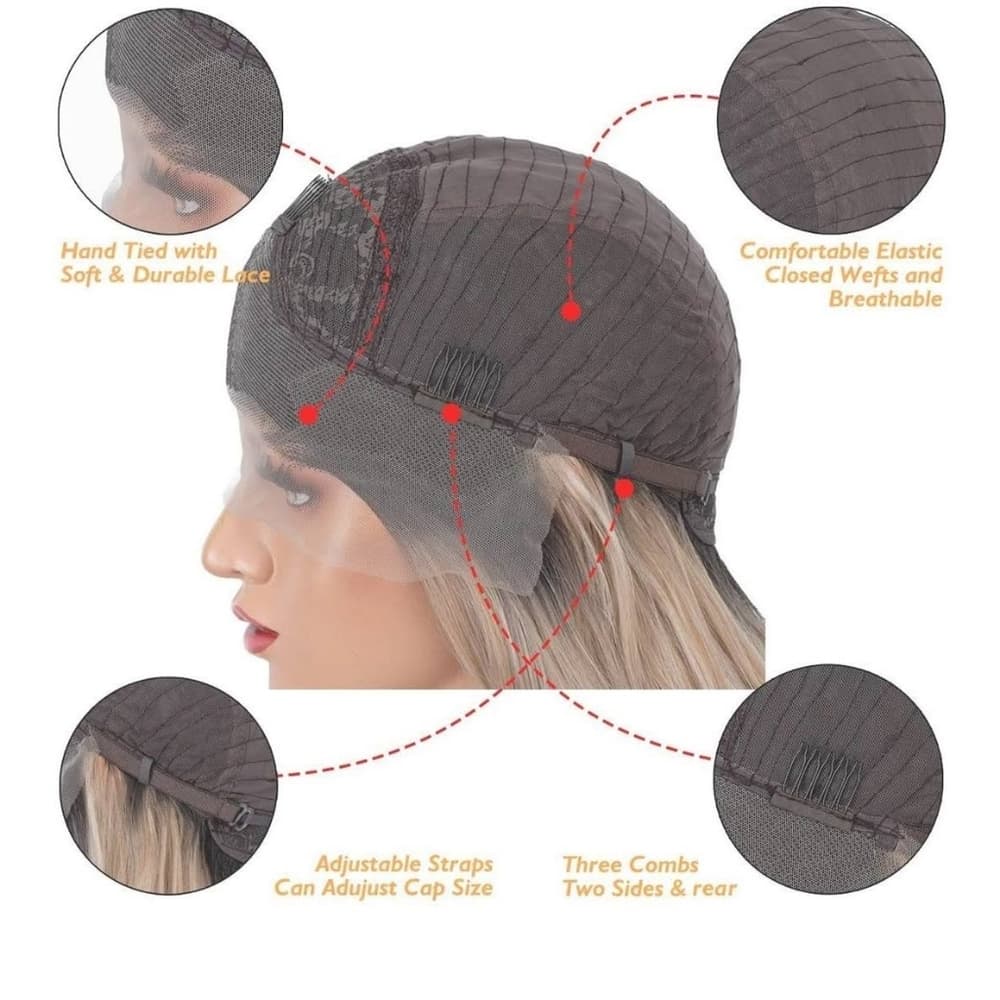 Ombre Blonde Beauty Lace Front Wig - Thumbnail 5