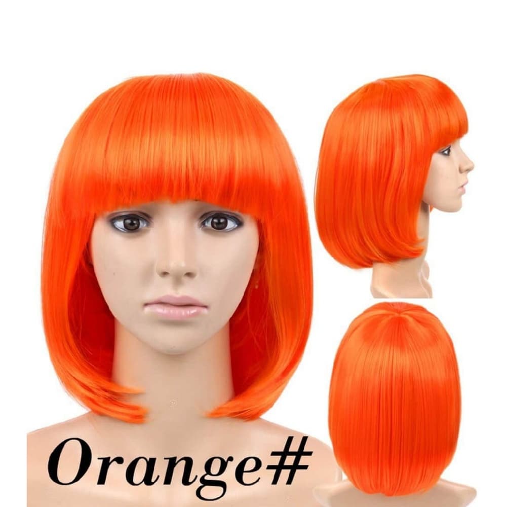 Orange Beauty Heat resistant synthetic Wig