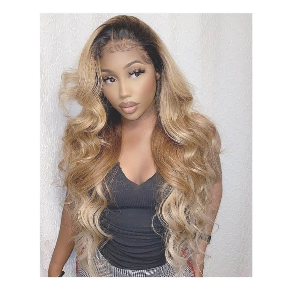 Ombre Blonde Beauty Lace Front Wig - Thumbnail 4