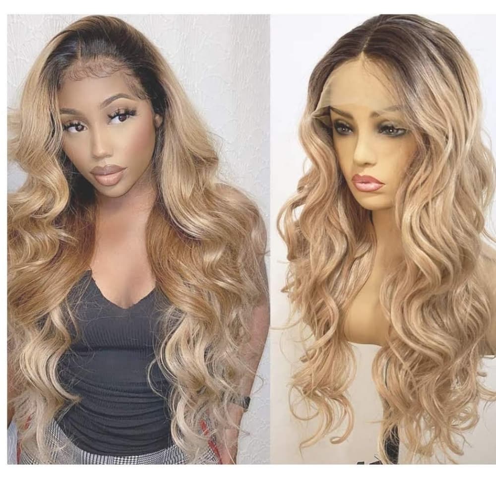Ombre Blonde Beauty Lace Front Wig - Thumbnail 3