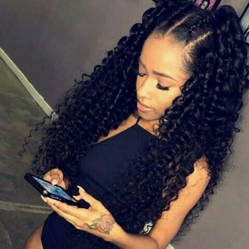 Virgin Curly LaceFront Wig 22-24 inches