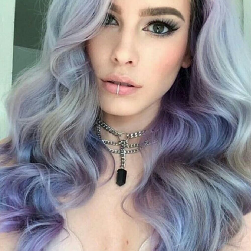 Ombre Rainbow Lace Front Wig - Thumbnail 6