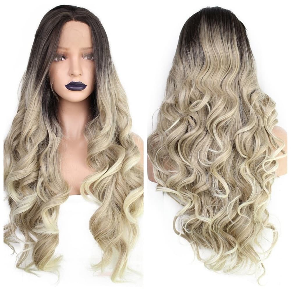Ombre Blonde Beauty Lace Front Wig - Thumbnail 4