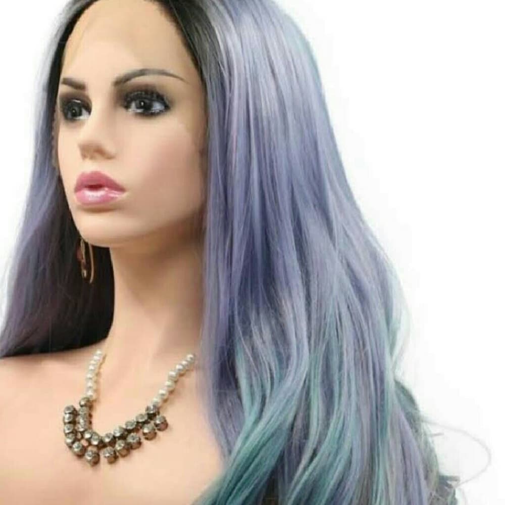 Ombre Rainbow Lace Front Wig - Thumbnail 4