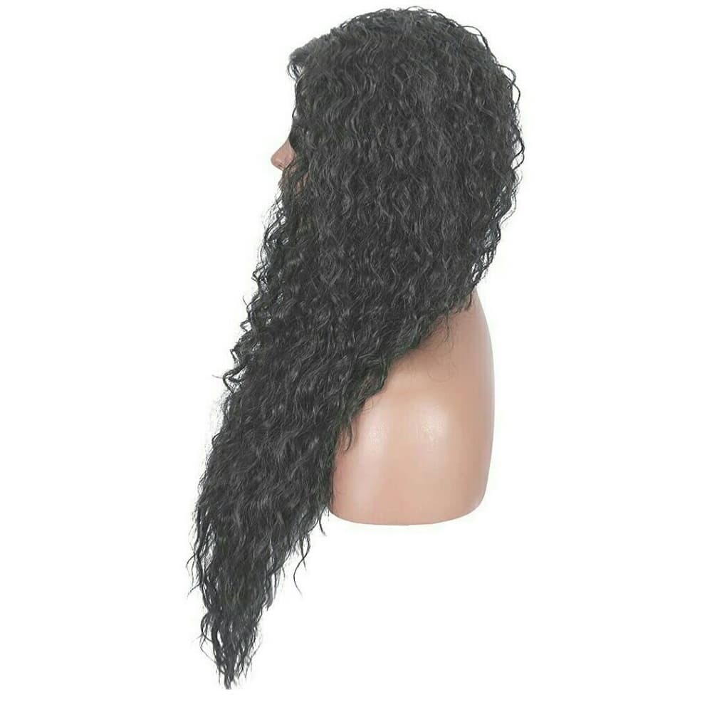 Black Curly Lace Front Wig 22-26 inches - Thumbnail 6