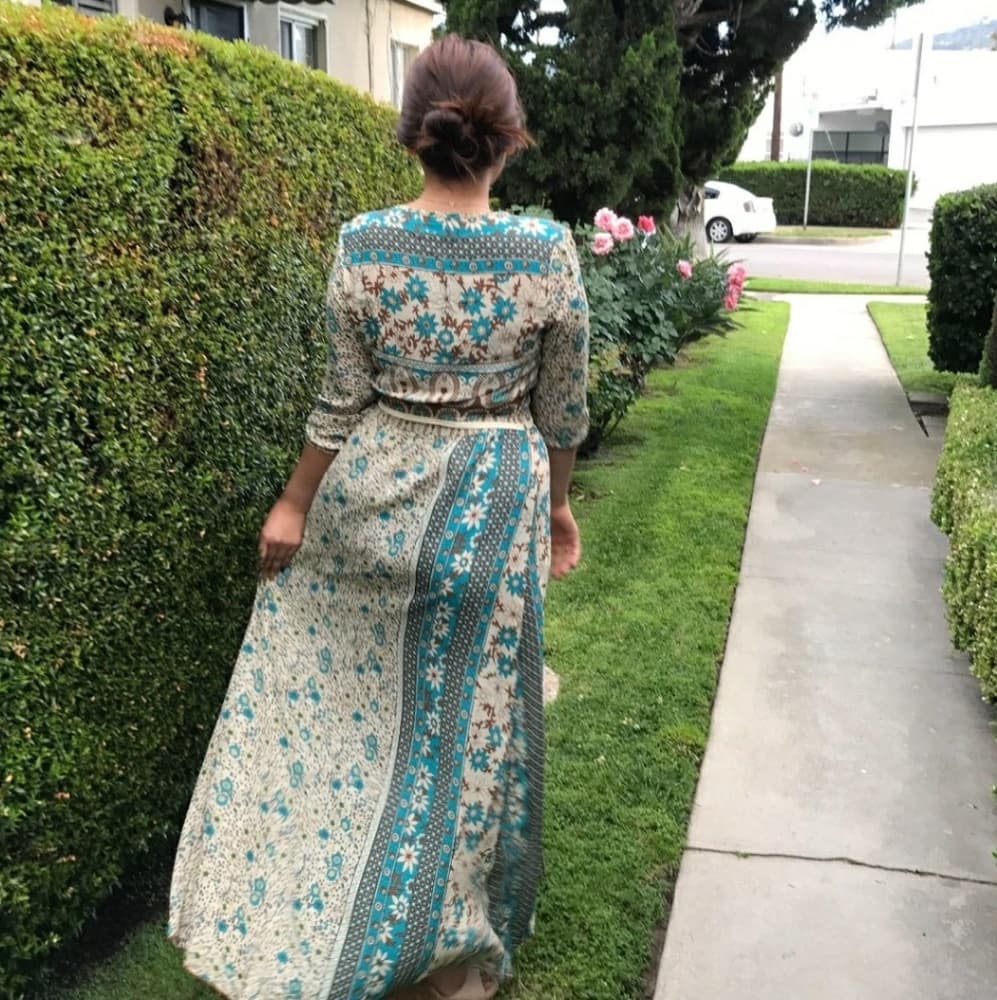 Beautiful Western Style Maxi Dress - Thumbnail 7