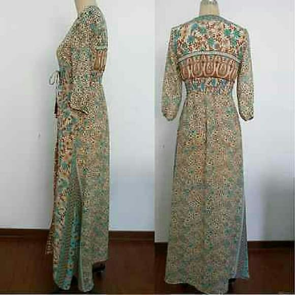 Beautiful Western Style Maxi Dress - Thumbnail 2