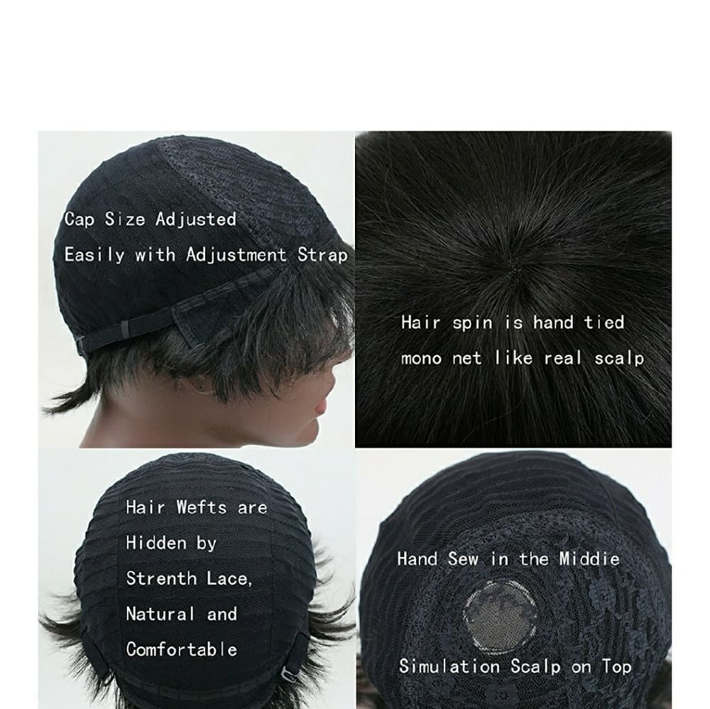 Virgin Human Hair Beauty Wig - Thumbnail 2
