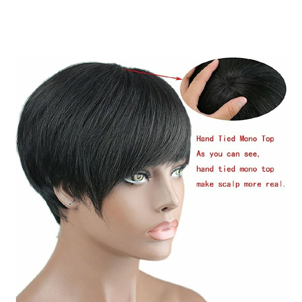 Virgin Human Hair Beauty Wig - Thumbnail 6