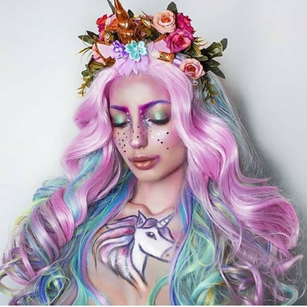 Rainbow Beauty Lace Front Wig - Thumbnail 8
