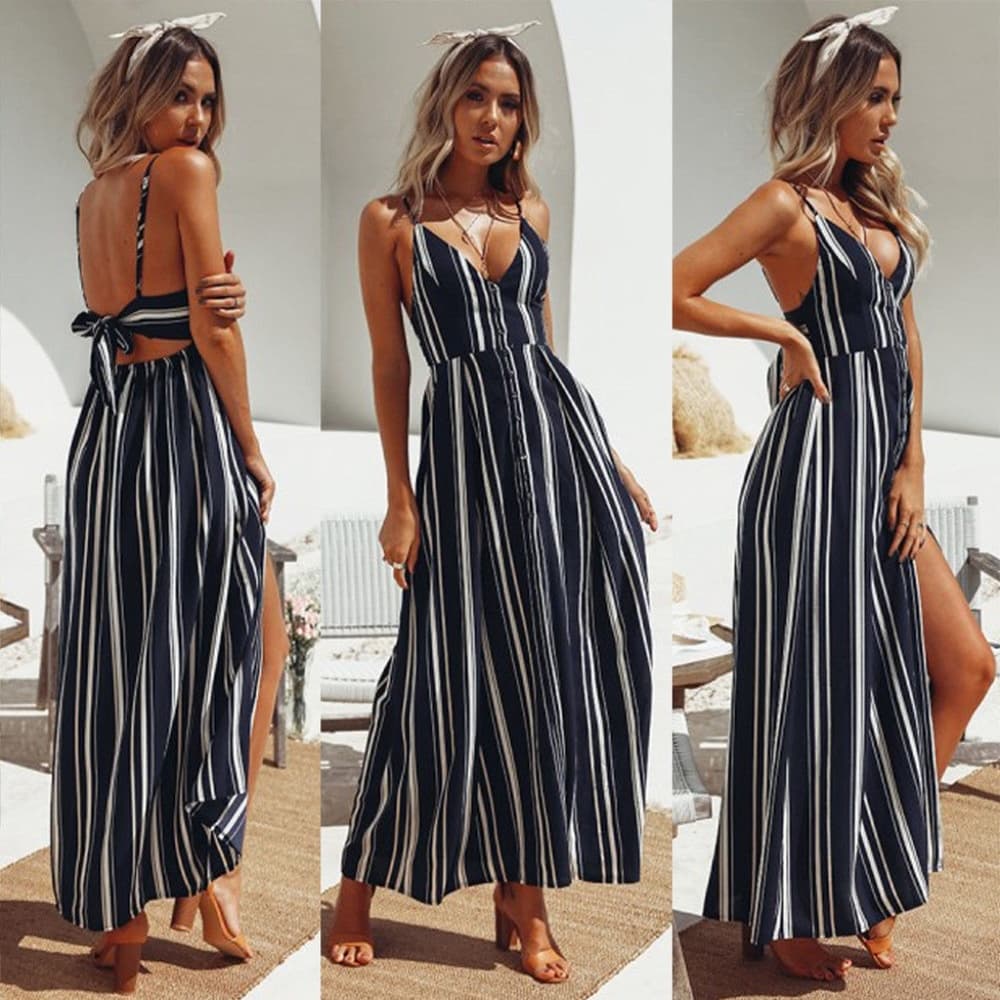 Boho Long Maxi Cocktail Dress - Thumbnail 2