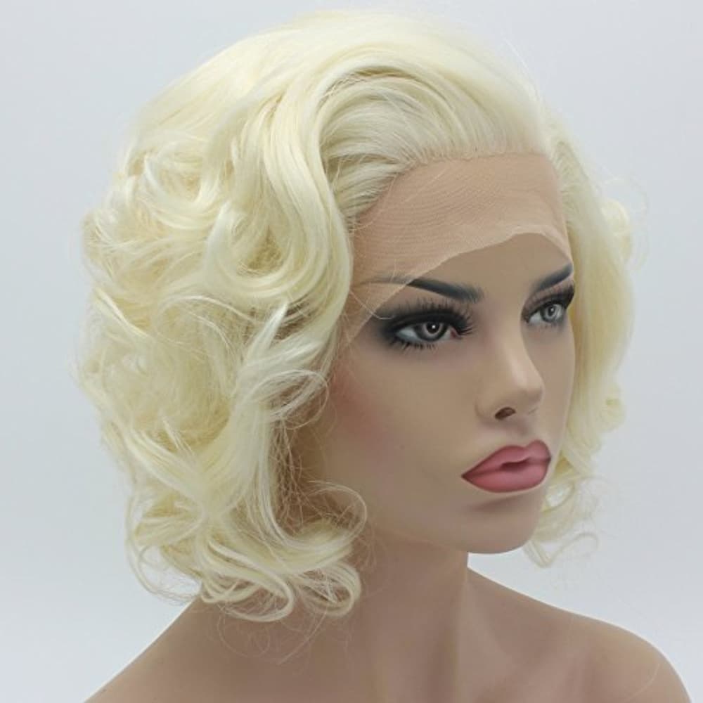 Beige Blonde Beauty Short Wig - Thumbnail 3