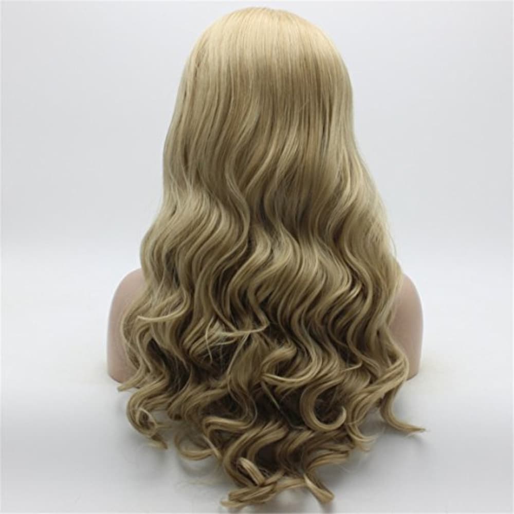 Ash Blonde Light Blonde Mix Lace Front Wig 22 inch - Thumbnail 2