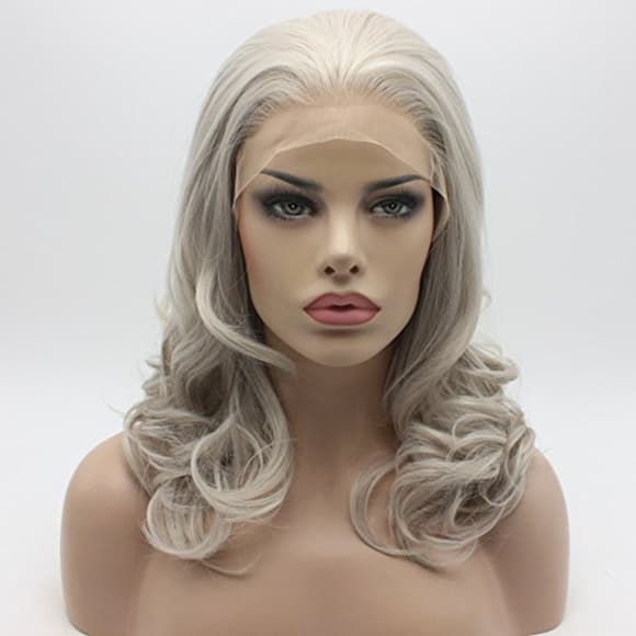 Gray Blonde Shoulder Beauty Lacefront Wig - Thumbnail 6