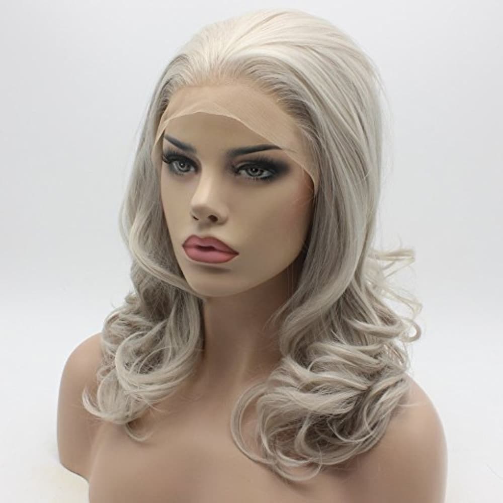 Gray Blonde Shoulder Beauty Lacefront Wig - Thumbnail 2