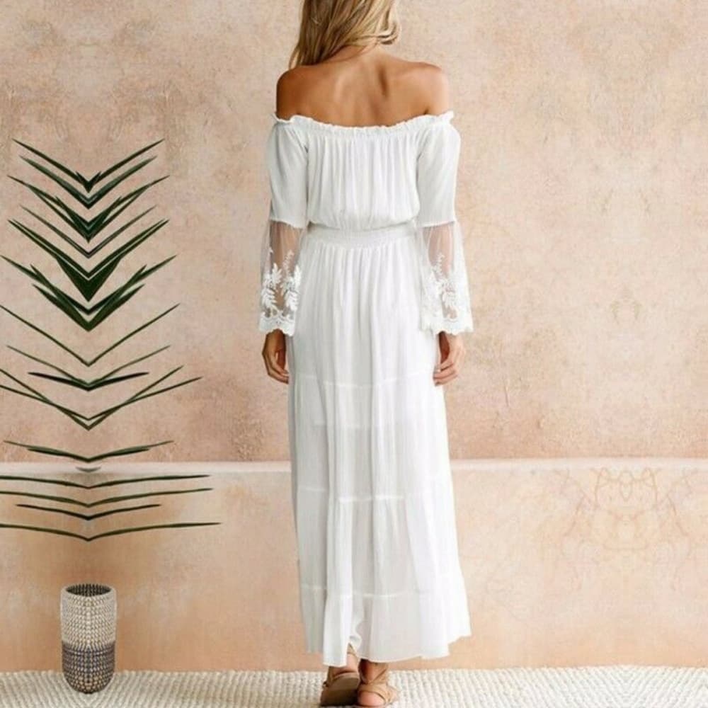 White Goddess Beauty Dress - Thumbnail 2