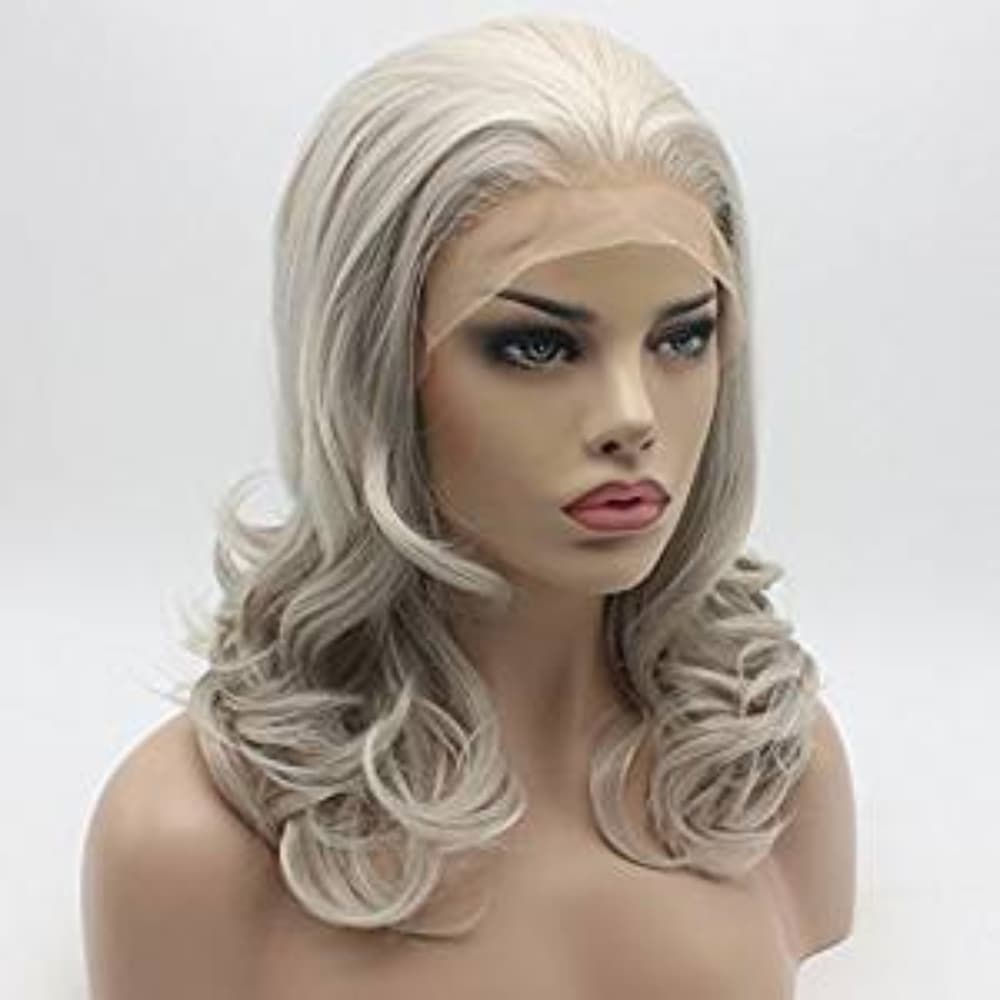 Gray Blonde Shoulder Beauty Lacefront Wig - Thumbnail 4