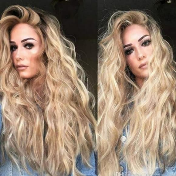 Ombre Blonde Beauty Lace Front Wig - Thumbnail 2