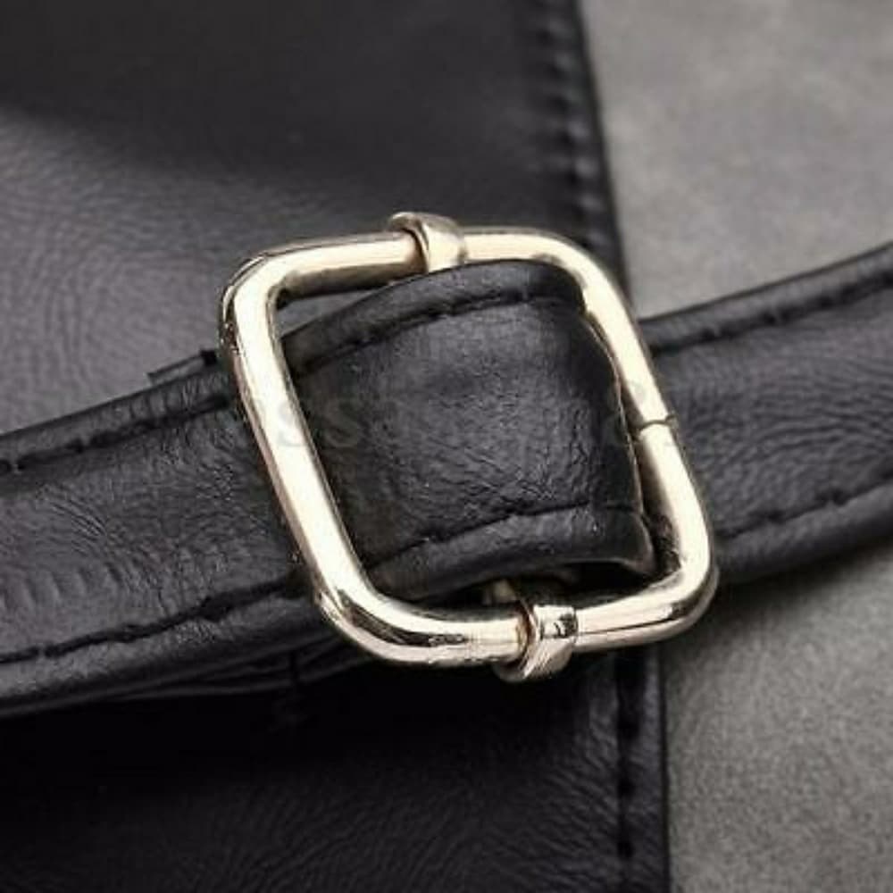 Black Leather Shoulder Handbag - Thumbnail 6