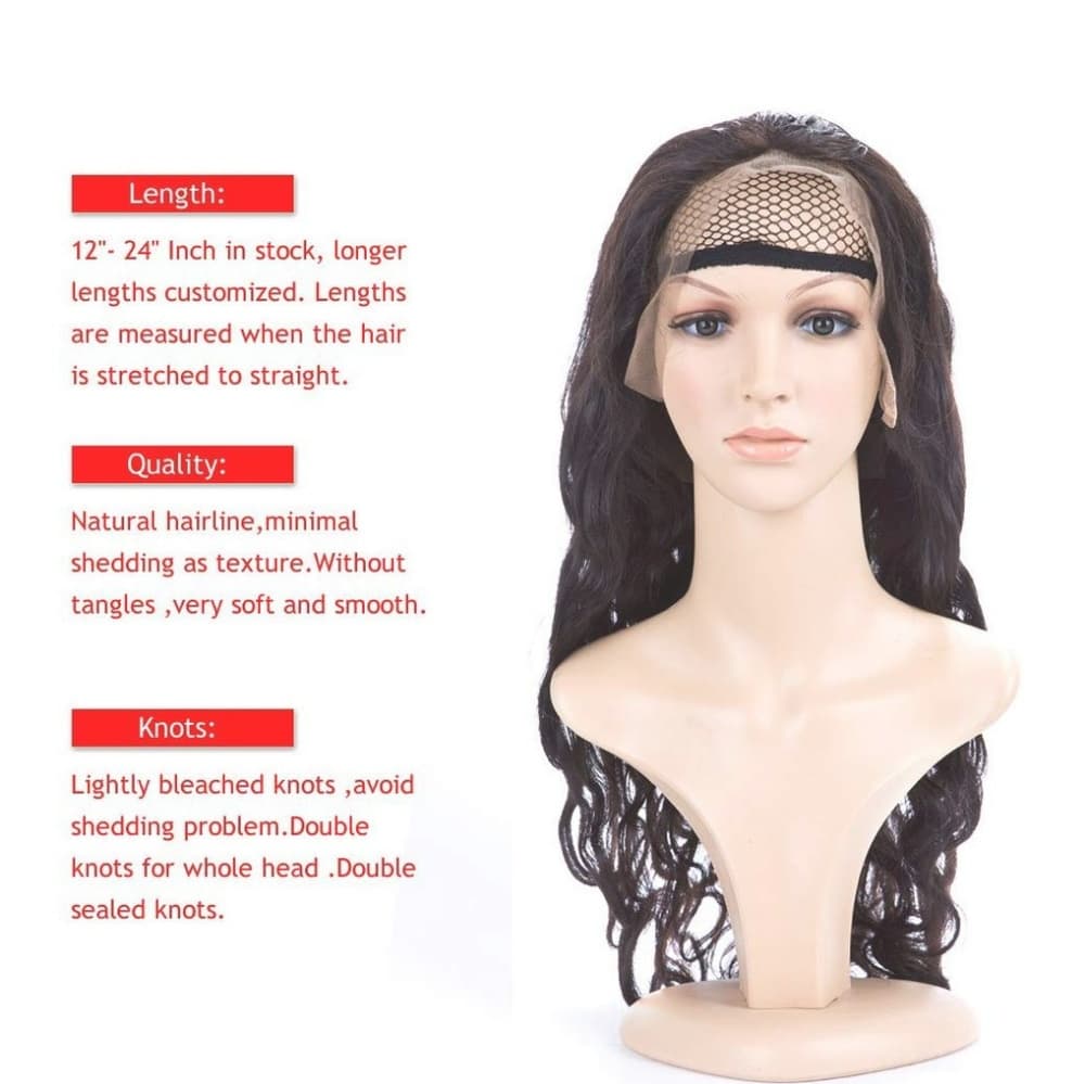 Virgin Brazilian Bodywave Lace Front Wig 18 inches - Thumbnail 3