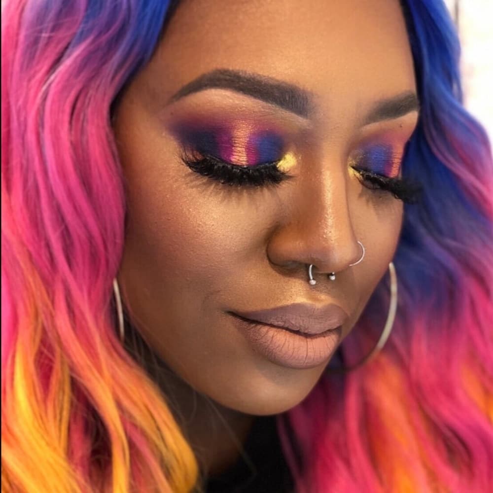 Rainbow Beauty Lace Front Wig - Thumbnail 6