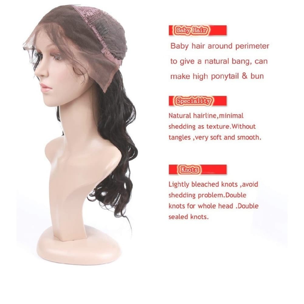 Virgin Brazilian Bodywave Lace Front Wig 18 inches - Thumbnail 6