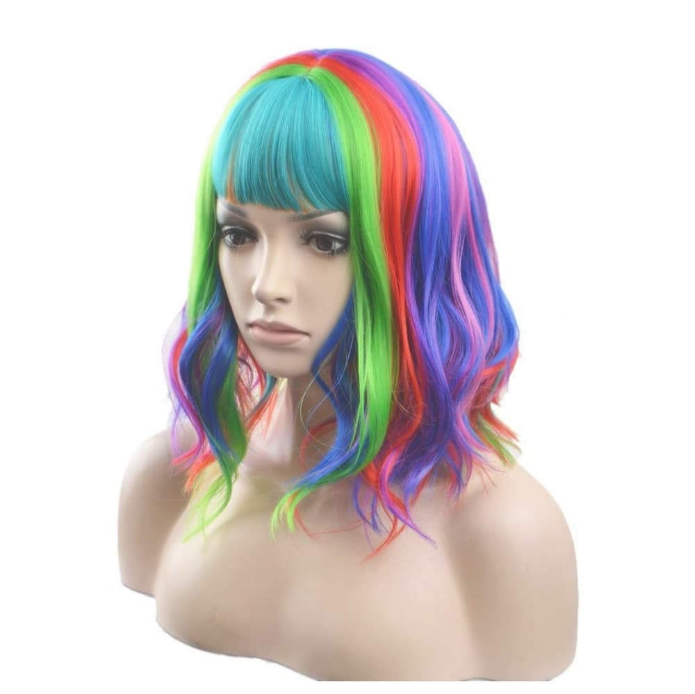 Rainbow Beauty Human Hair Blend Wig - Thumbnail 3