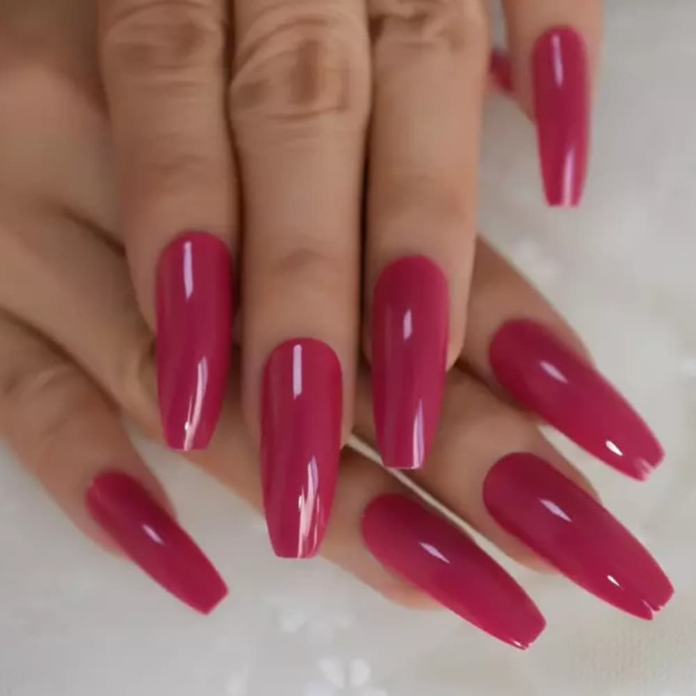 Red Beauty False Nails