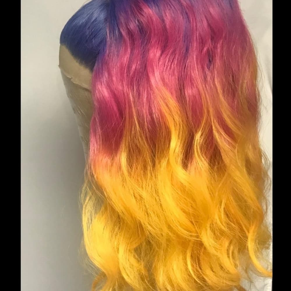 Rainbow Beauty Lace Front Wig - Thumbnail 2
