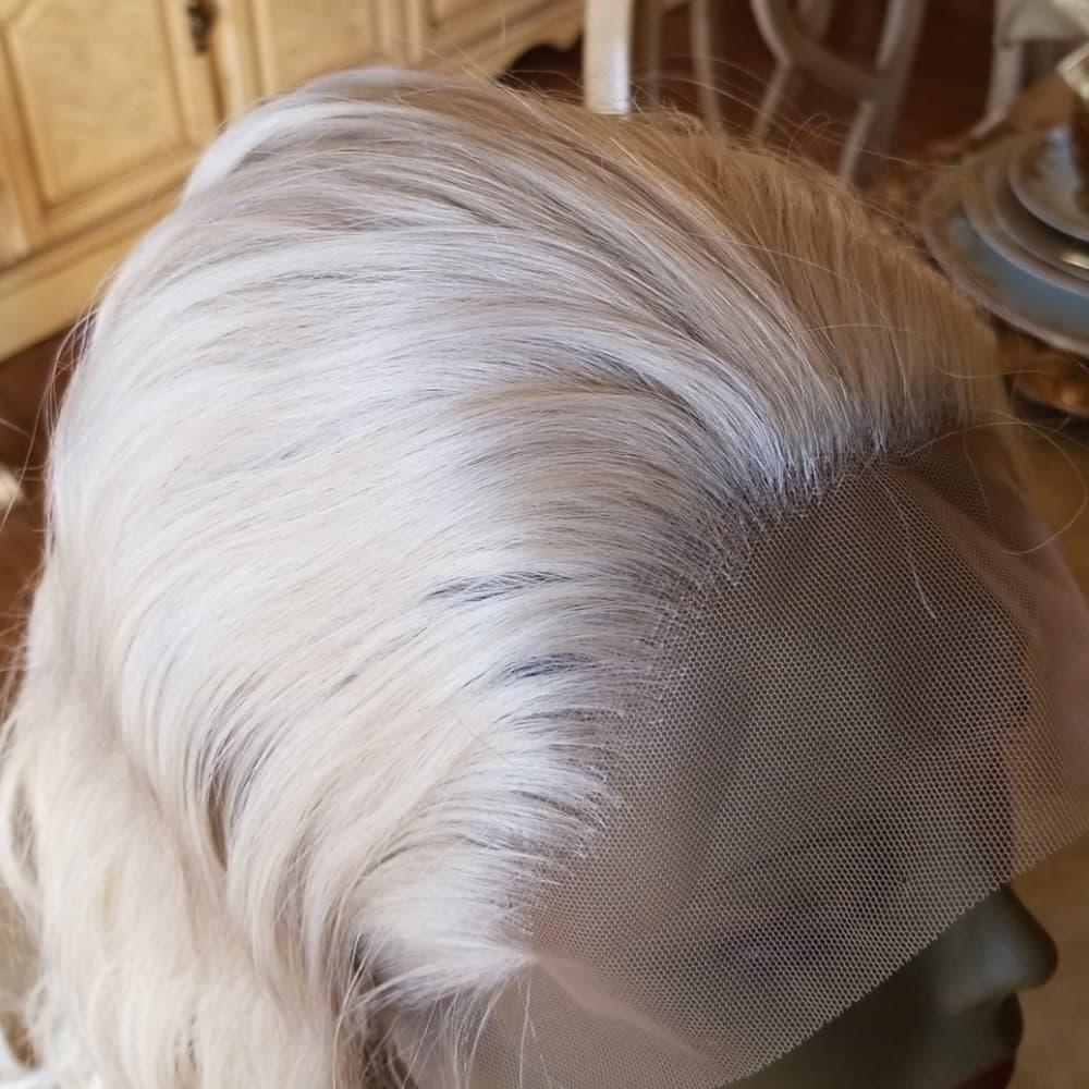 Wavy Pale Blonde Beauty Lace Front Wig - Thumbnail 2