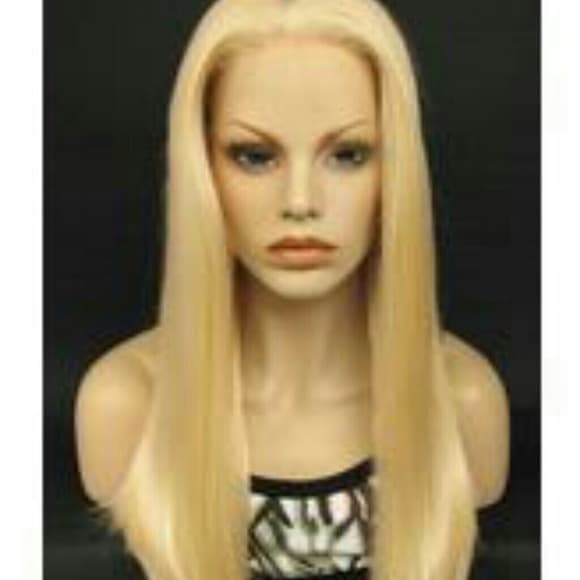 Blonde Lace Front Wig 24-26 inches #613 - Thumbnail 2