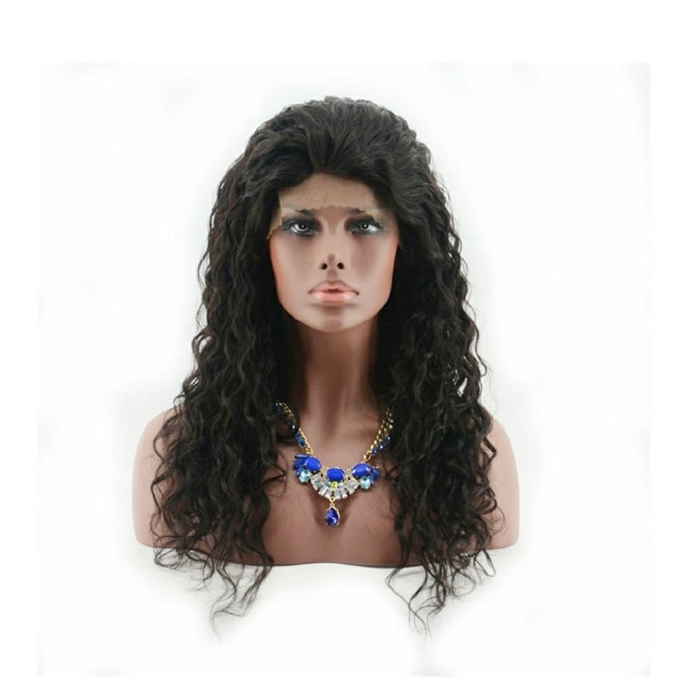 Virgin Brazilian Curly Lacefront Wig - Thumbnail 2