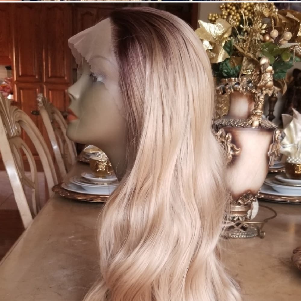 Ombre Blonde Lace Front Wig - Thumbnail 3