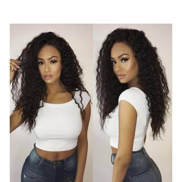 Virgin Brazilian Curly Lacefront Wig - Thumbnail 8