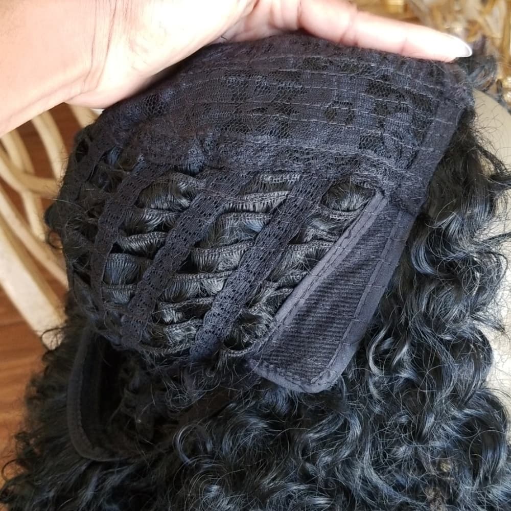 Used 3/4 Curly Beauty Wig Black - Thumbnail 7