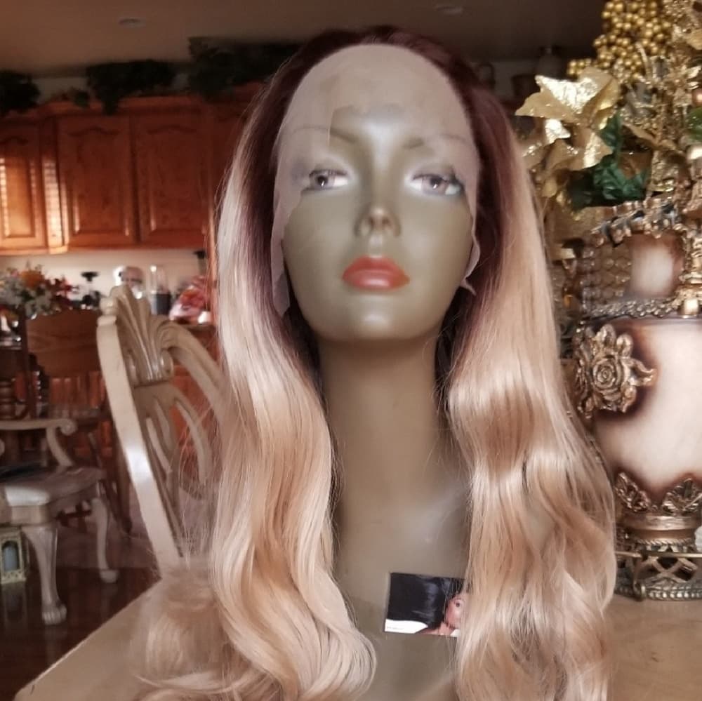 Ombre Blonde Lace Front Wig - Thumbnail 5