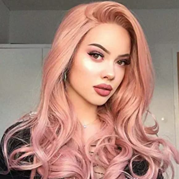 Pink Beauty Lace Front Wig - Thumbnail 2