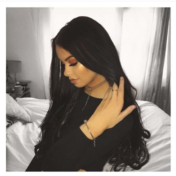 Black Layered Bodywave Lace Front Wig - Thumbnail 9