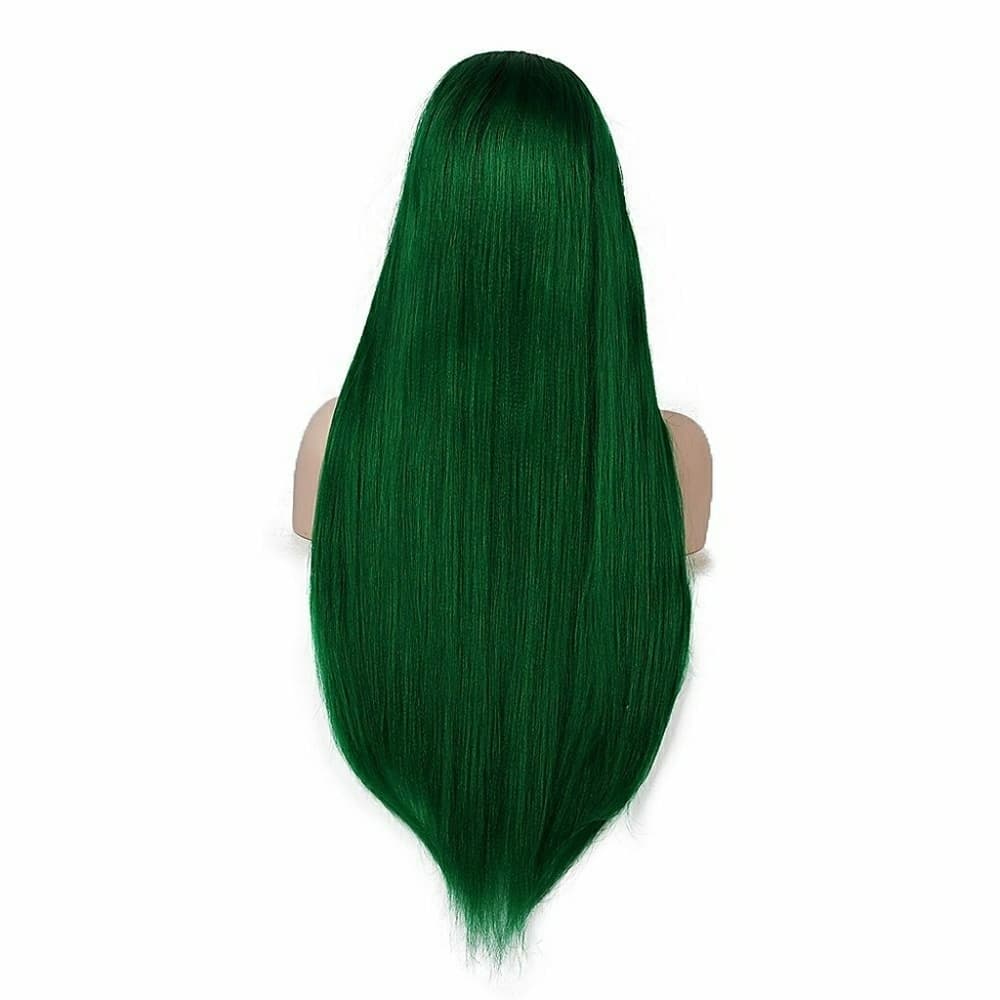 Black Green Lace Front Wig - Thumbnail 2