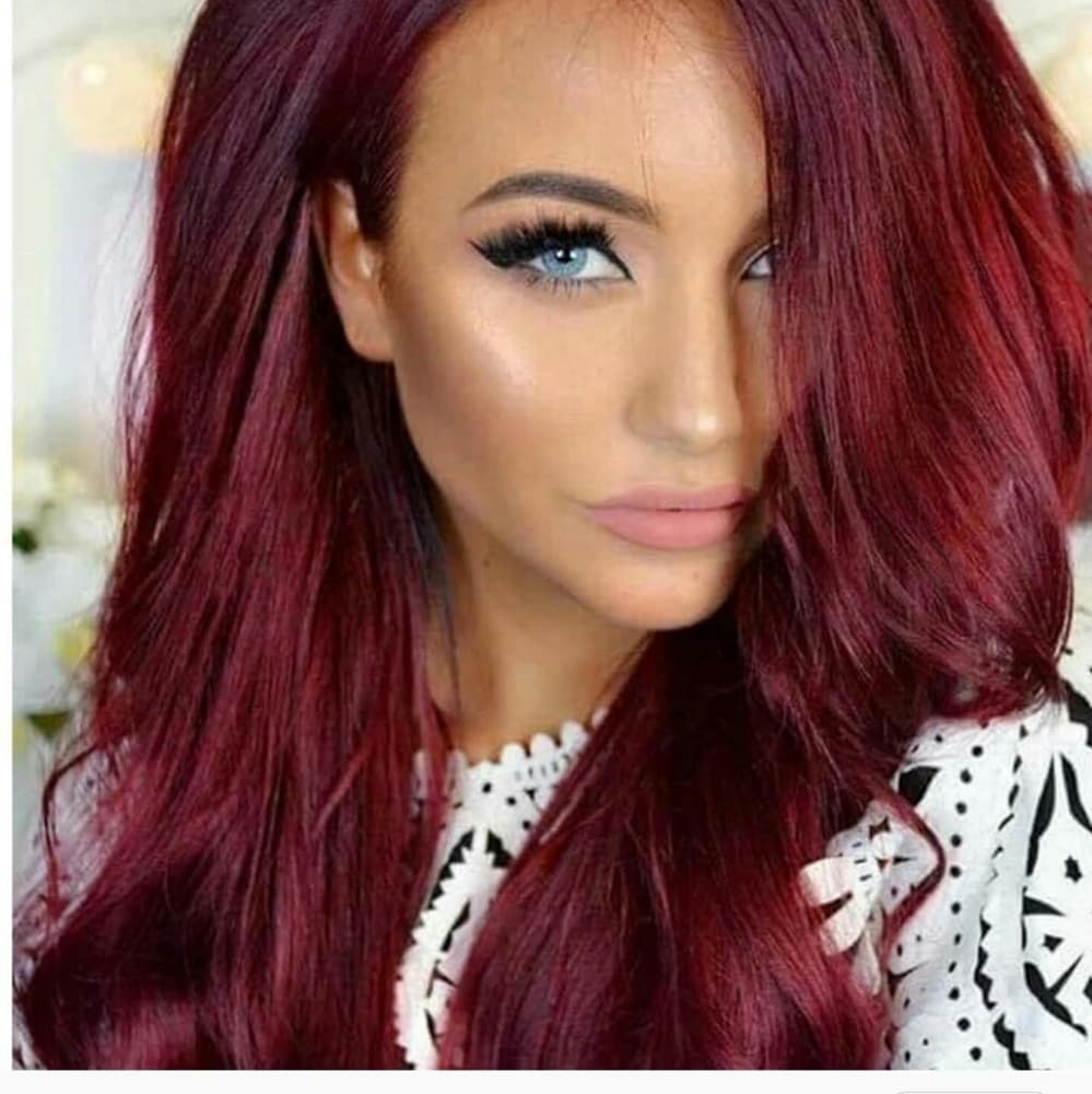 Dark Red Beauty Lace Front Wig
