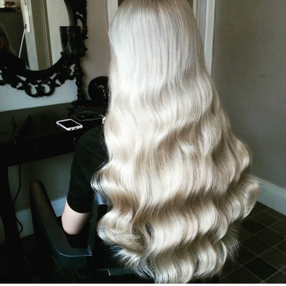 Blonde Wavy Lace Front Wig - Thumbnail 2