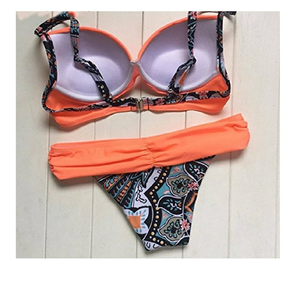 Vintage Beauty Push Up Padded Two Piece Low-rise - Thumbnail 3
