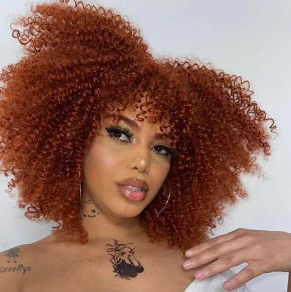 Copper Red Culy Beauty Full Wig!! - Thumbnail 7