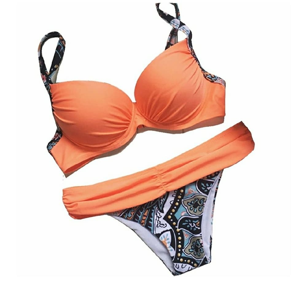 Vintage Beauty Push Up Padded Two Piece Low-rise