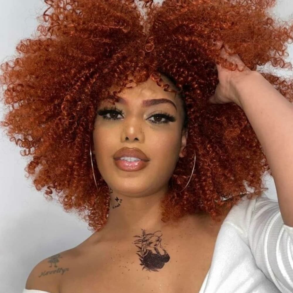 Copper Red Culy Beauty Full Wig!! - Thumbnail 3
