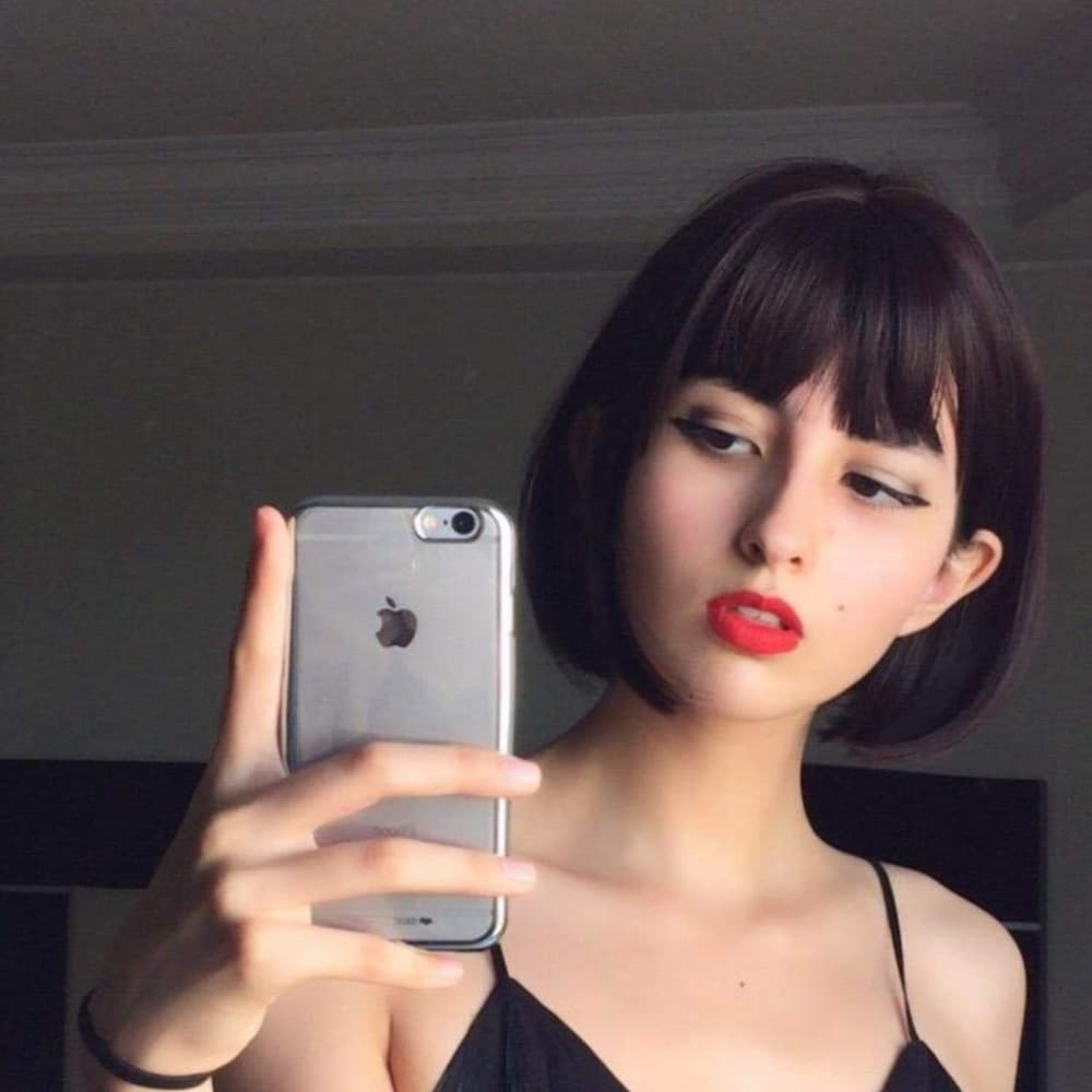 Dark Brown Beauty Bob Wig - Thumbnail 4